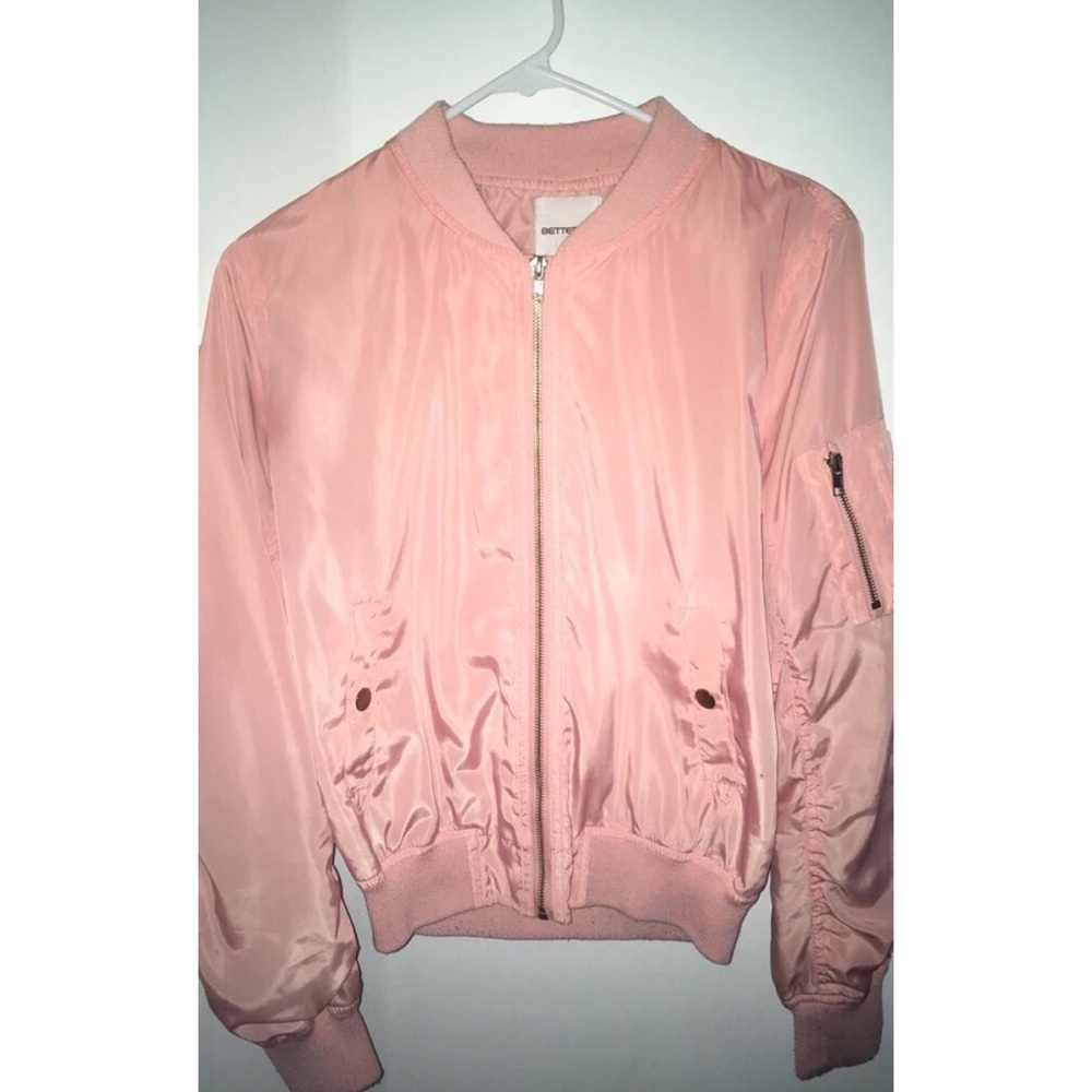 Light Pink Bomber Jacket